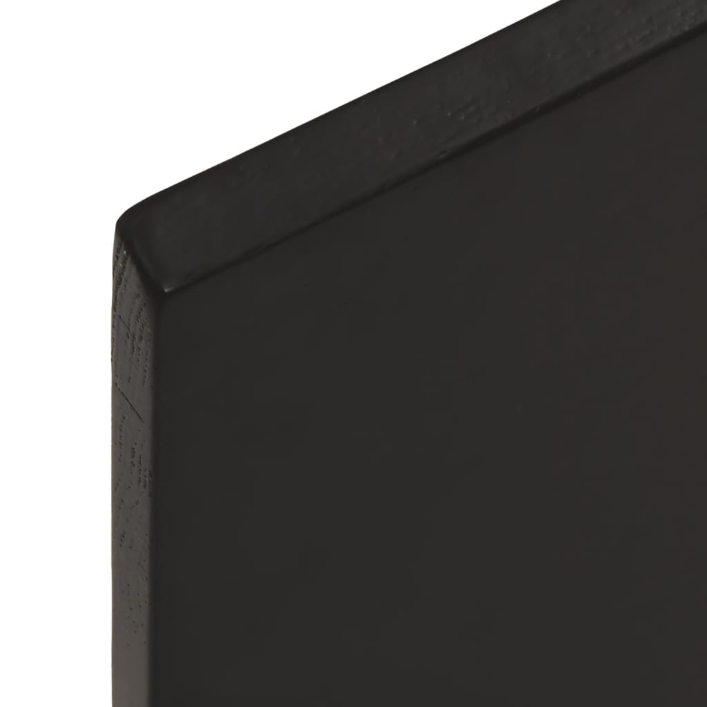 Bathroom Countertop Dark Brown 40x30x2 cm Treated Solid Wood