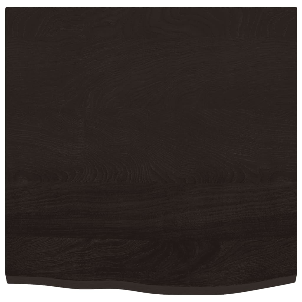 vidaXL Bathroom Countertop Dark Brown 60x60x2 cm Treated Solid Wood