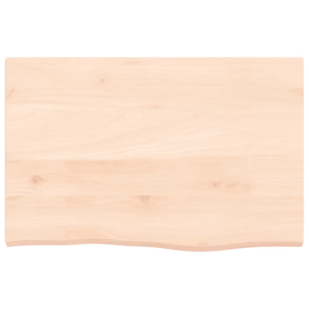 vidaXL Table Top 60x40x2 cm Untreated Solid Wood Oak