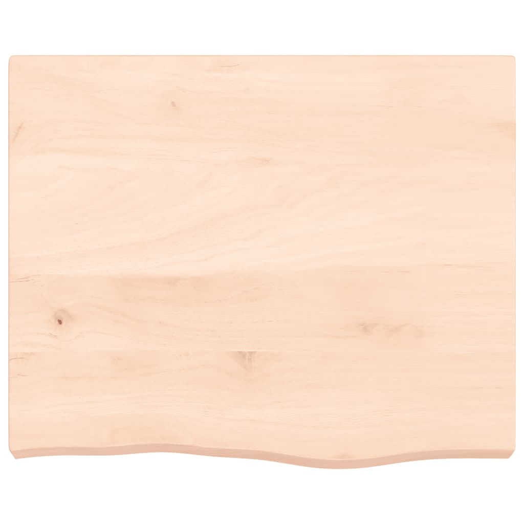 vidaXL Table Top 60x50x(2-6) cm Untreated Solid Wood Oak