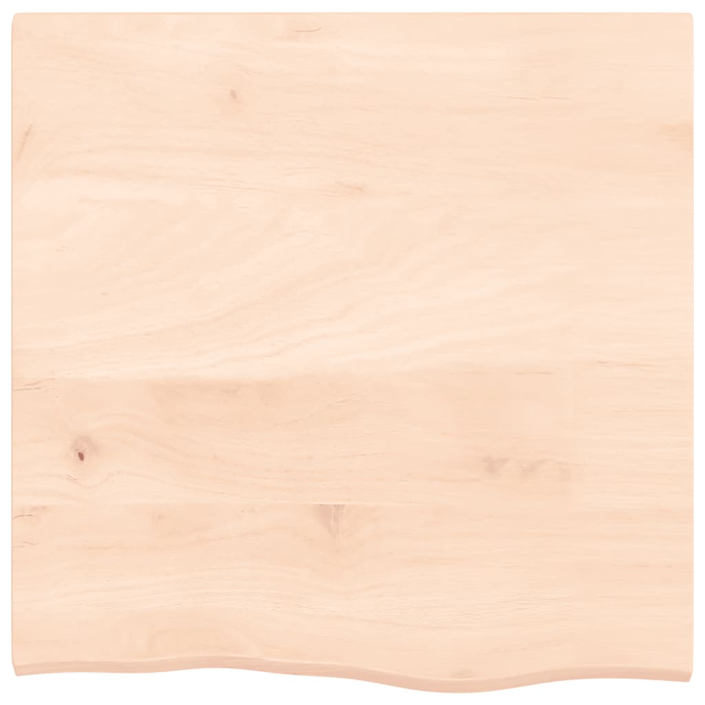 vidaXL Table Top 60x60x2 cm Untreated Solid Wood Oak