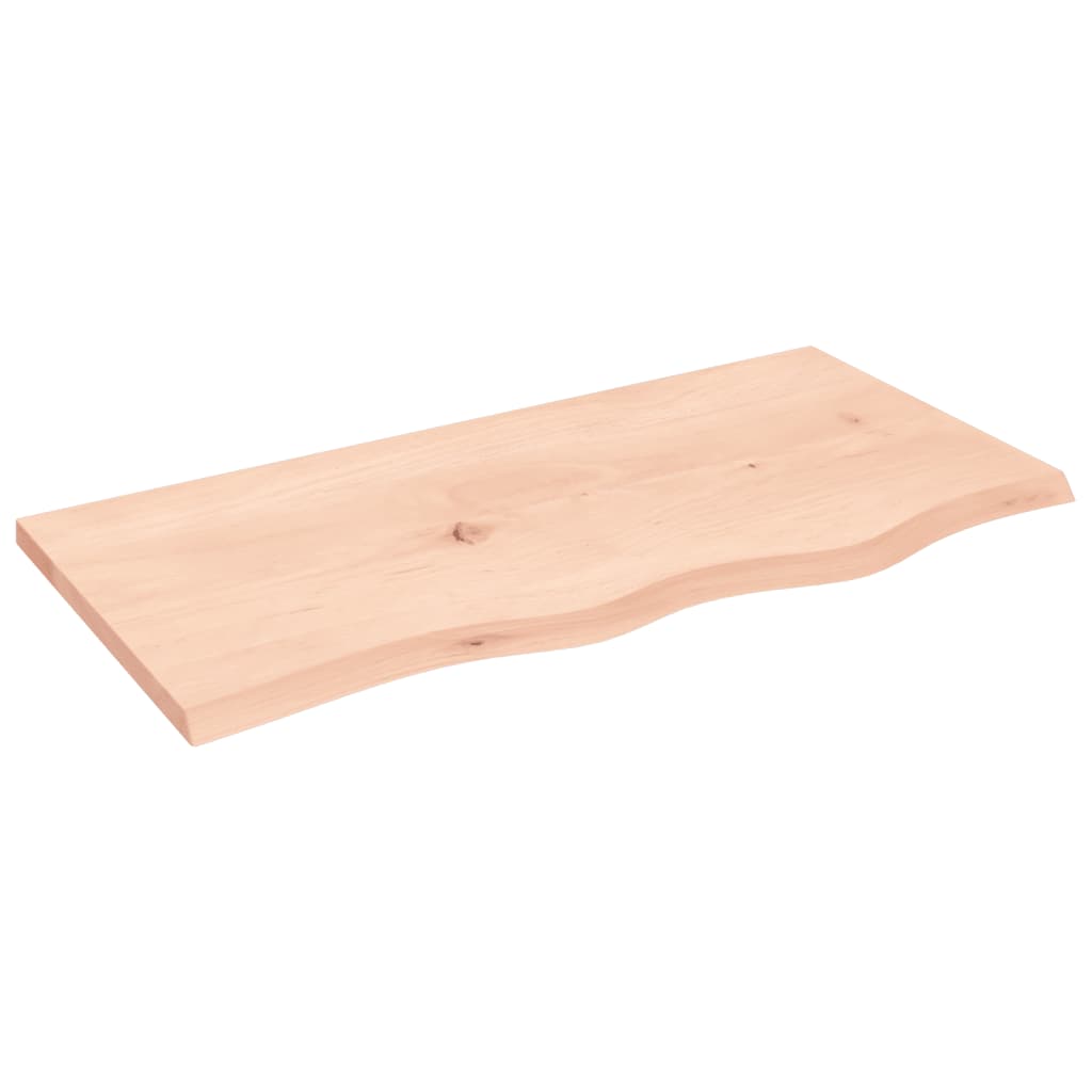 vidaXL Table Top 80x40x2 cm Untreated Solid Wood Oak