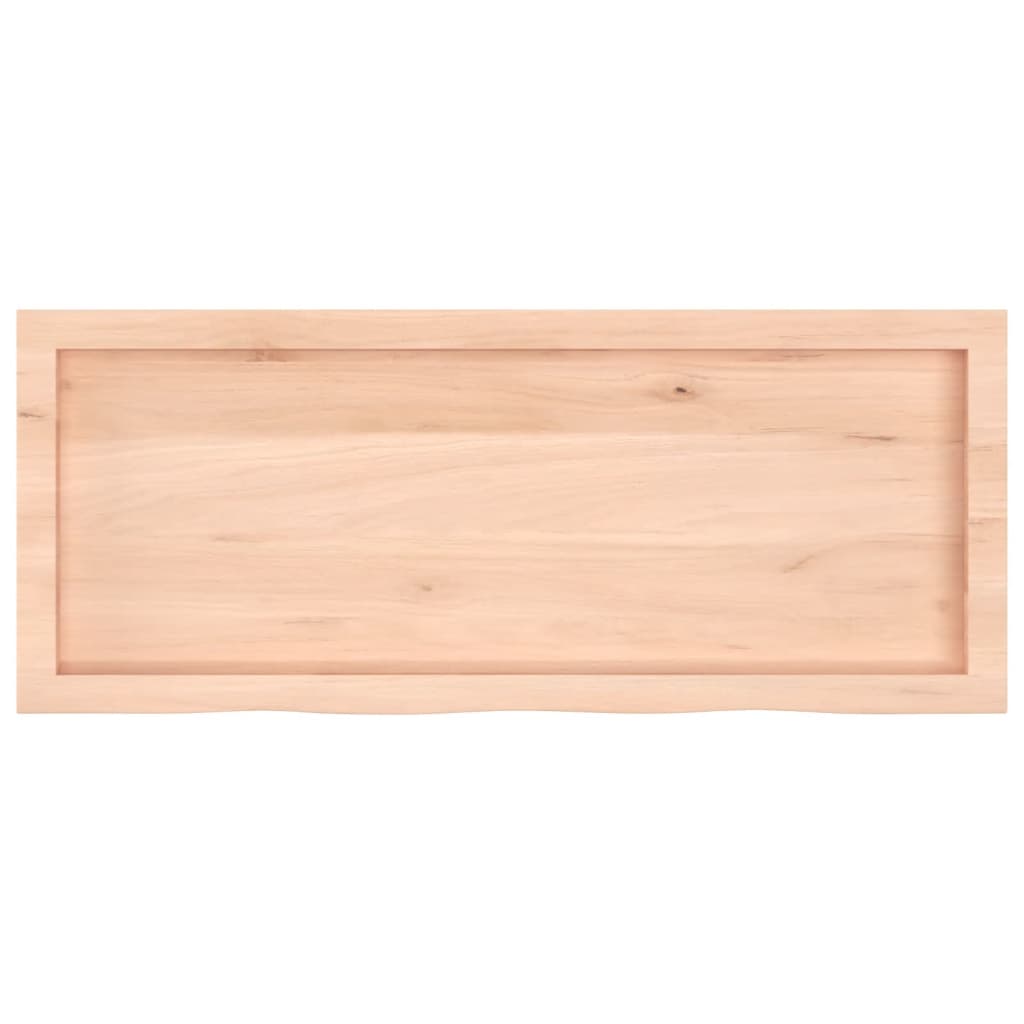 vidaXL Table Top 100x40x(2-6) cm Untreated Solid Wood Oak