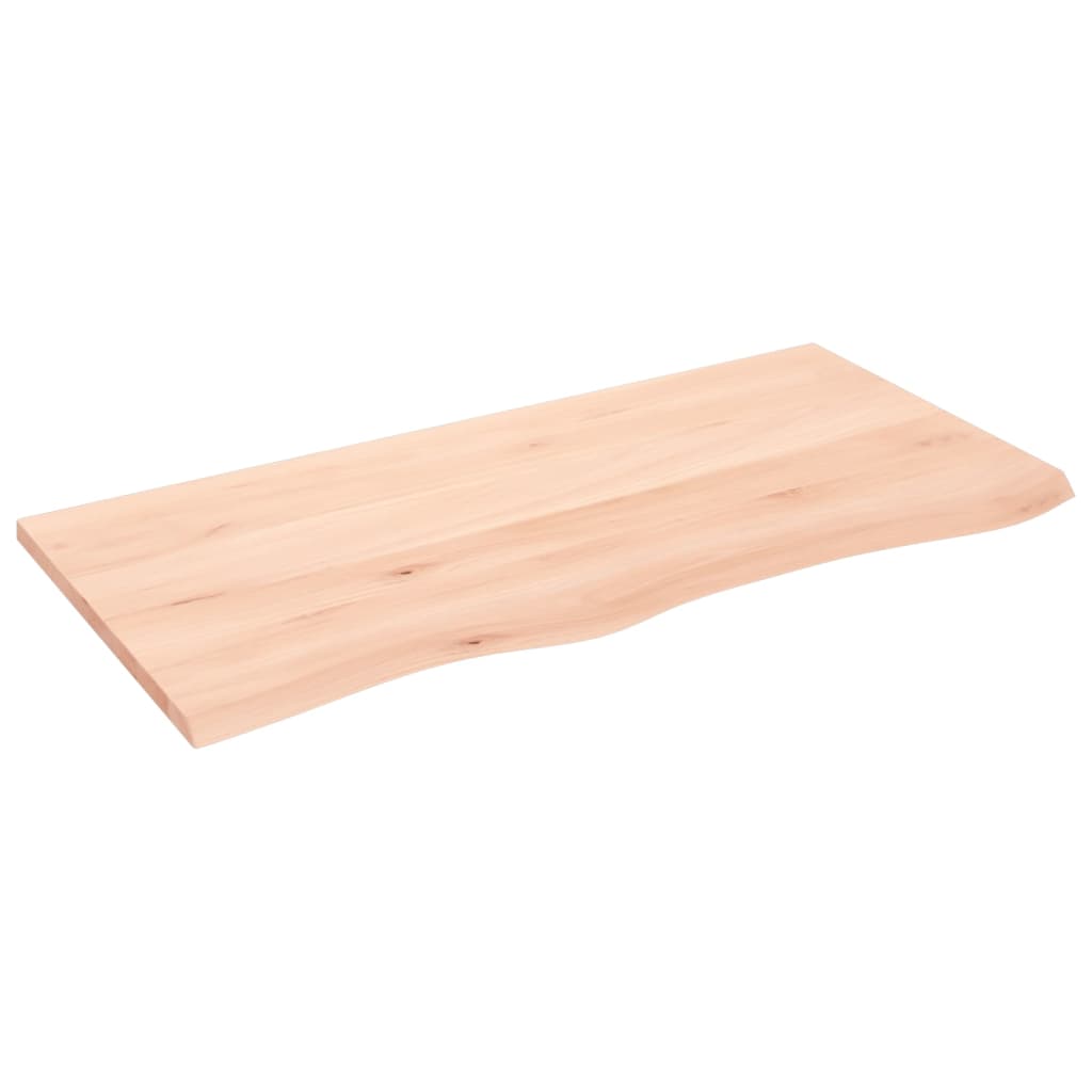 Table Top 100x50x2 cm Untreated Solid Wood Oak