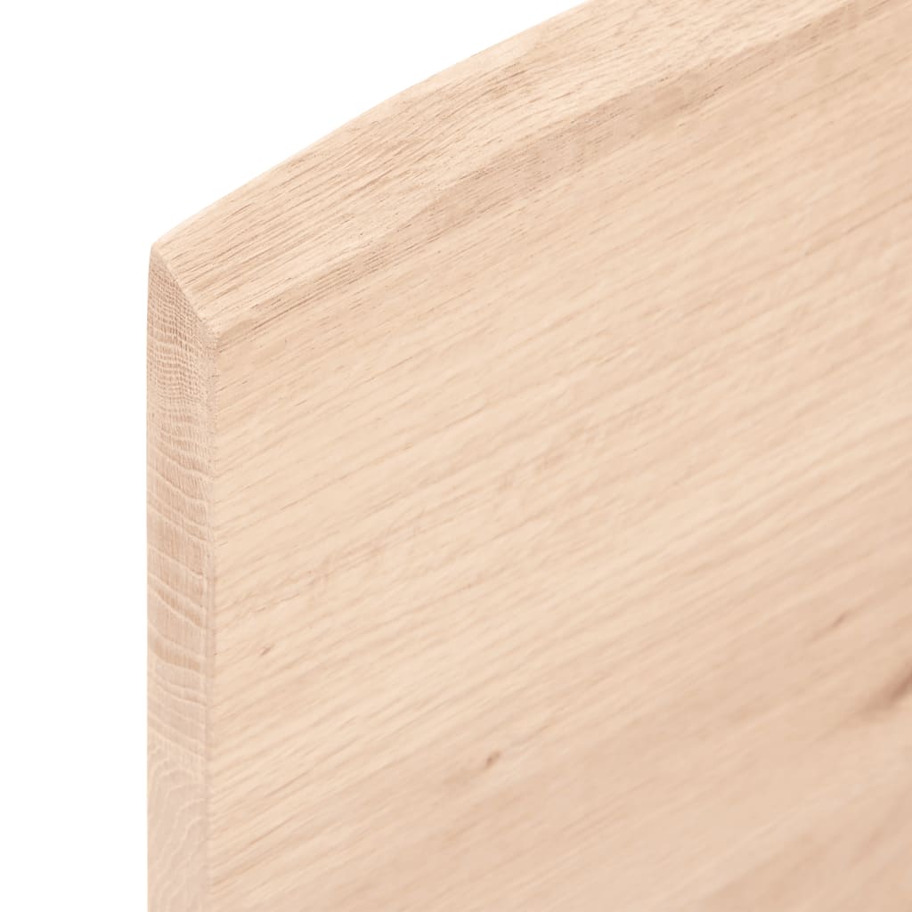 Table Top 100x50x2 cm Untreated Solid Wood Oak
