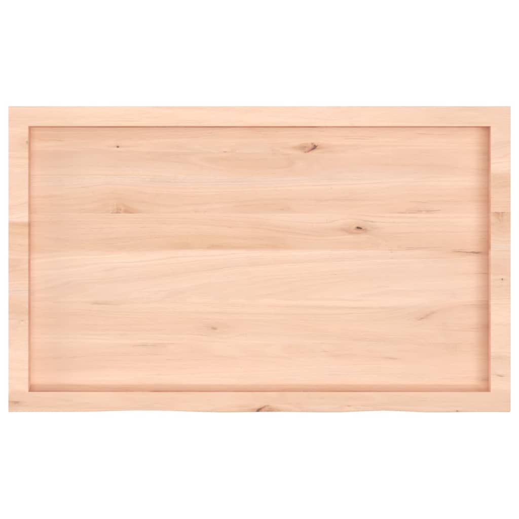 vidaXL Table Top 100x60x(2-4) cm Untreated Solid Wood Oak