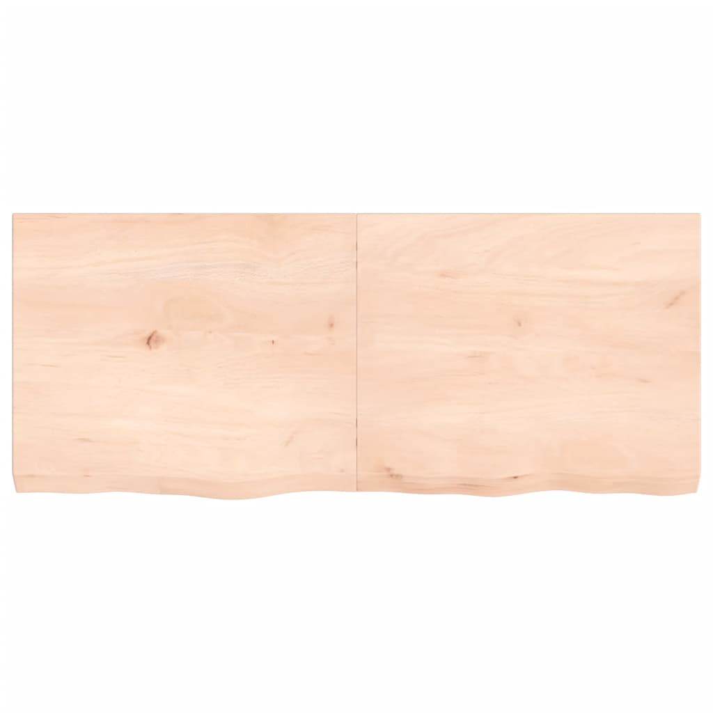 vidaXL Table Top 120x50x(2-6) cm Untreated Solid Wood Oak