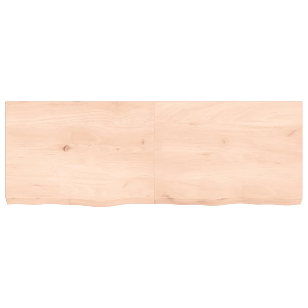 vidaXL Table Top 140x50x(2-6) cm Untreated Solid Wood Oak