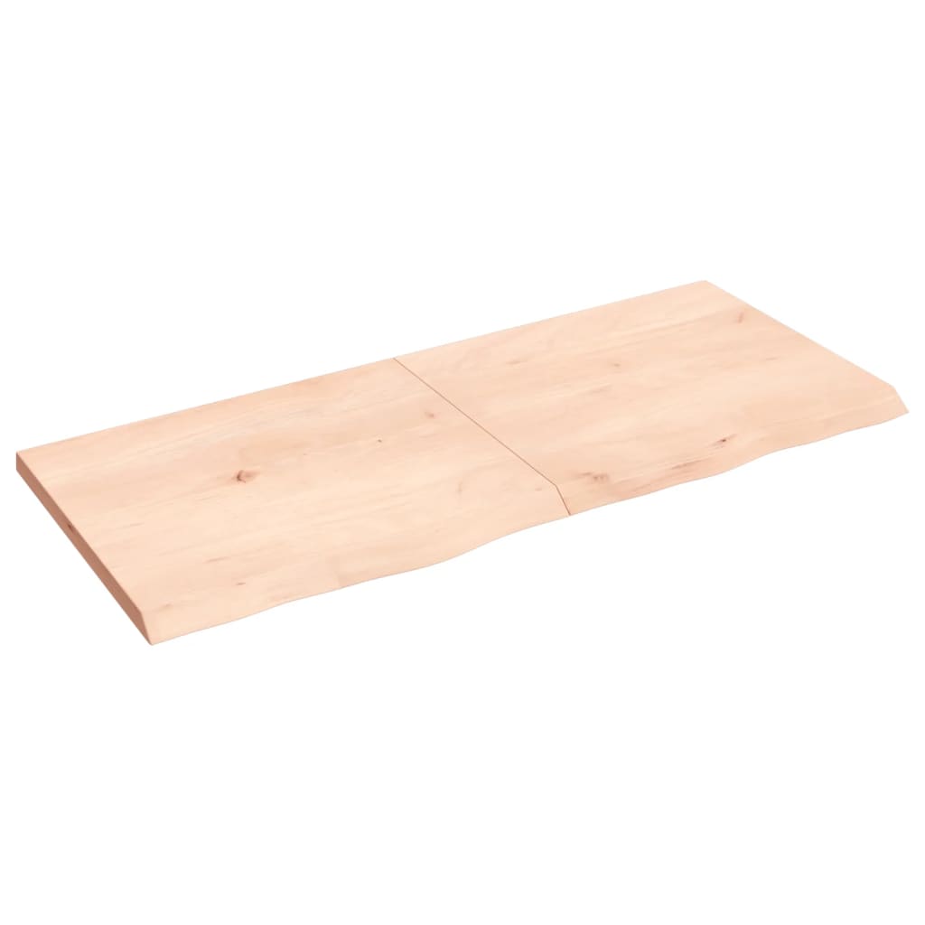 vidaXL Table Top 140x60x(2-4) cm Untreated Solid Wood Oak