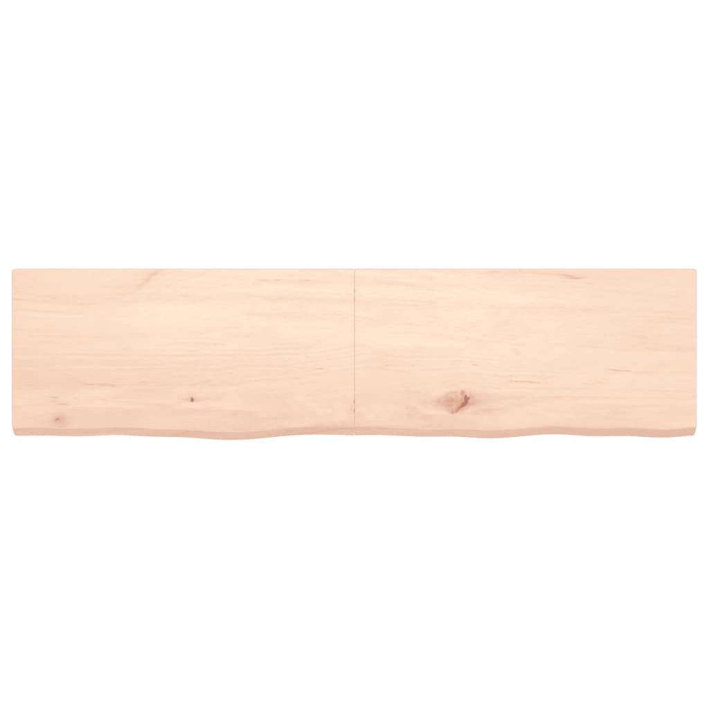 vidaXL Table Top 160x40x(2-4) cm Untreated Solid Wood Oak