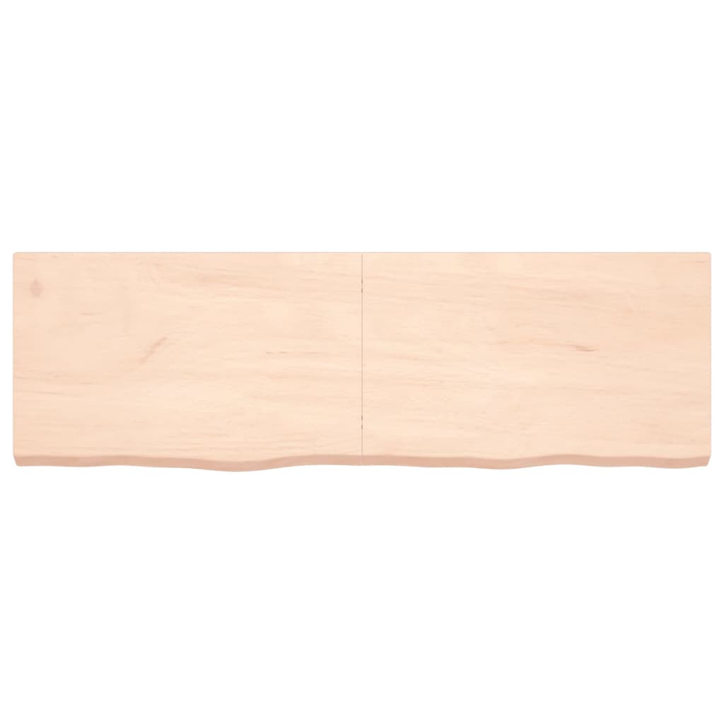 vidaXL Table Top 160x50x(2-6) cm Untreated Solid Wood Oak