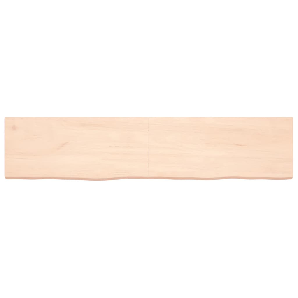 vidaXL Table Top 180x40x(2-4) cm Untreated Solid Wood Oak