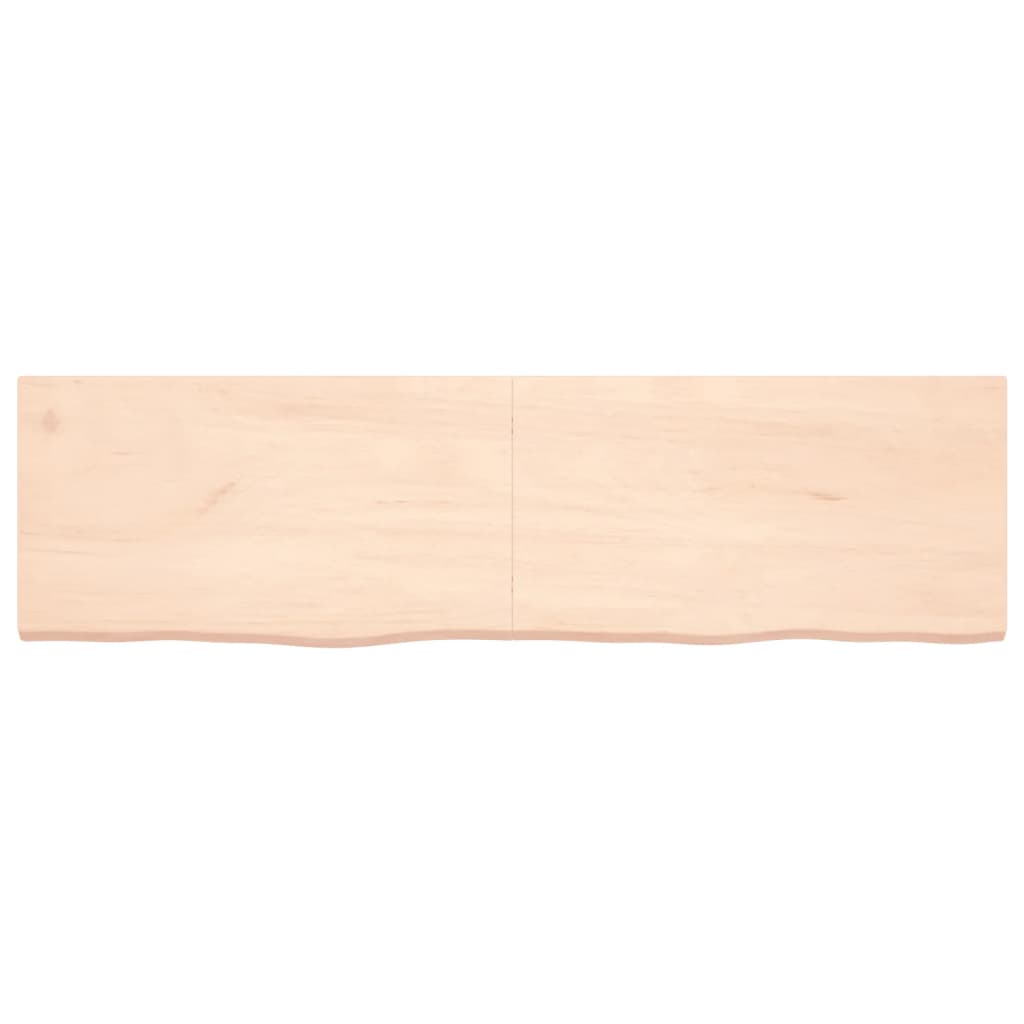 vidaXL Table Top 180x50x(2-4) cm Untreated Solid Wood Oak