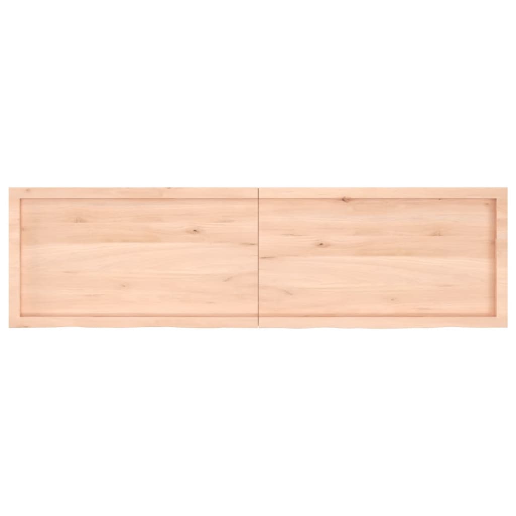 vidaXL Table Top 180x50x(2-4) cm Untreated Solid Wood Oak