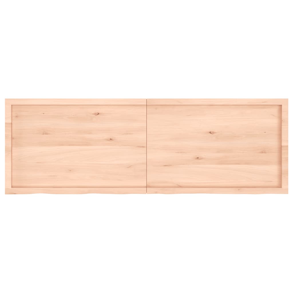 vidaXL Table Top 180x60x(2-6) cm Untreated Solid Wood Oak