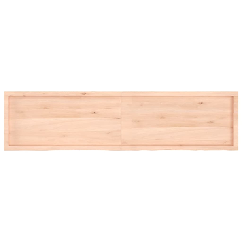 vidaXL Table Top 200x50x(2-4) cm Untreated Solid Wood Oak