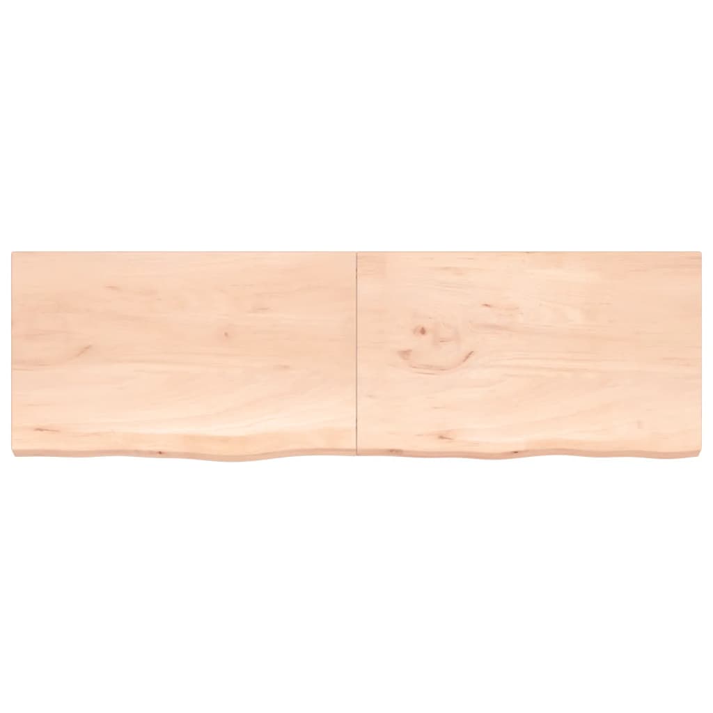 vidaXL Table Top 200x60x(2-4) cm Untreated Solid Wood Oak