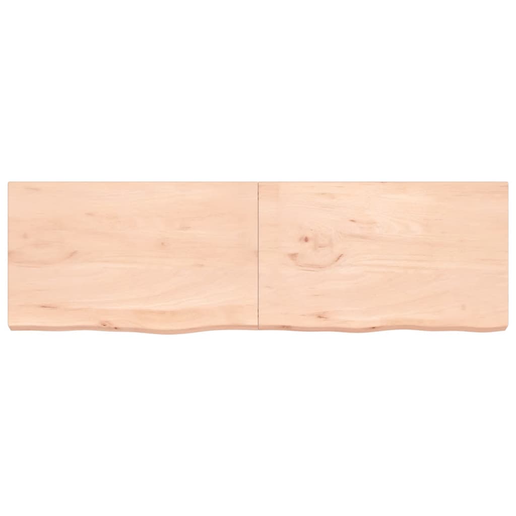 vidaXL Table Top 200x60x(2-6) cm Untreated Solid Wood Oak