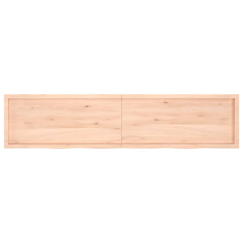 vidaXL Table Top 220x50x(2-6) cm Untreated Solid Wood Oak