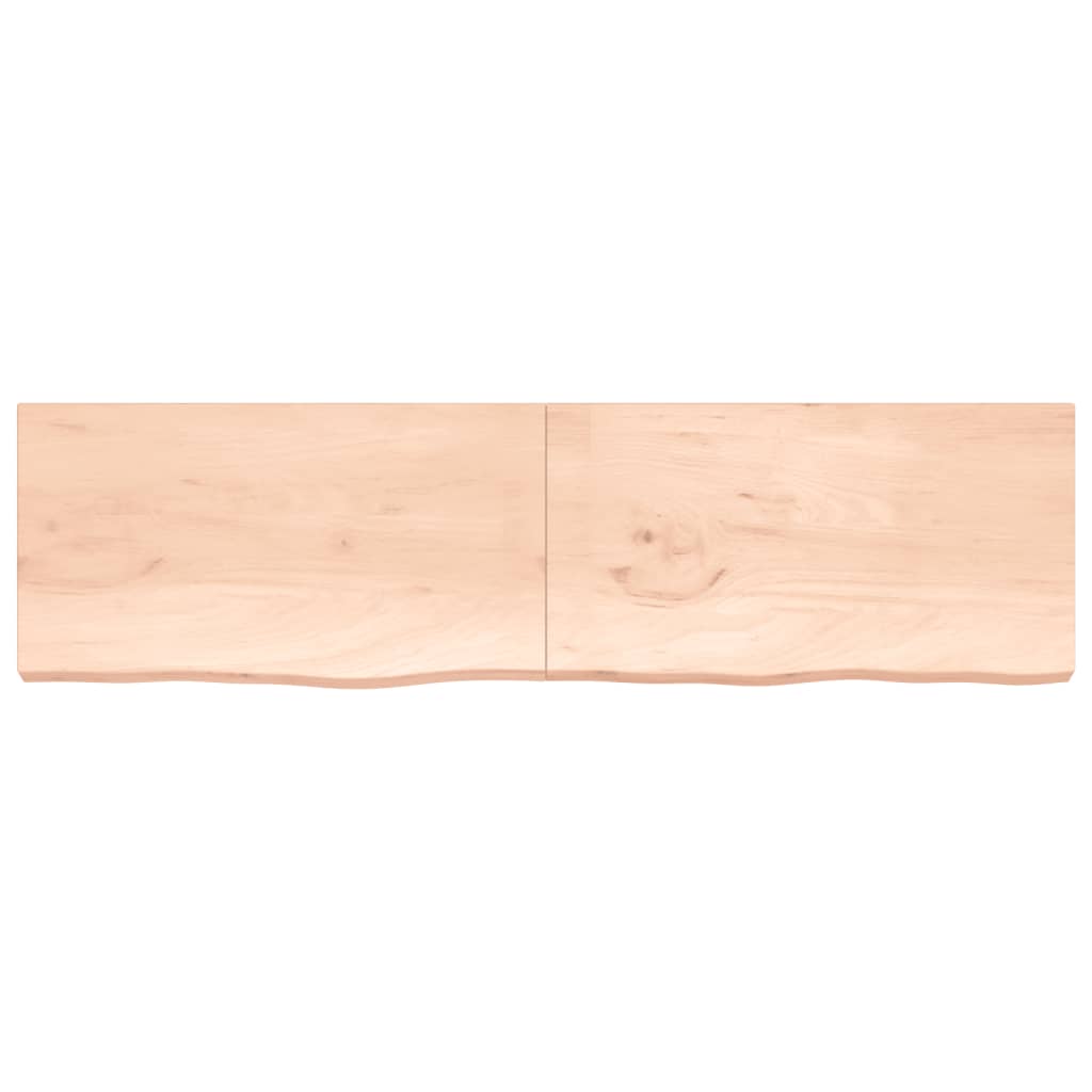 vidaXL Table Top 220x60x(2-6) cm Untreated Solid Wood Oak