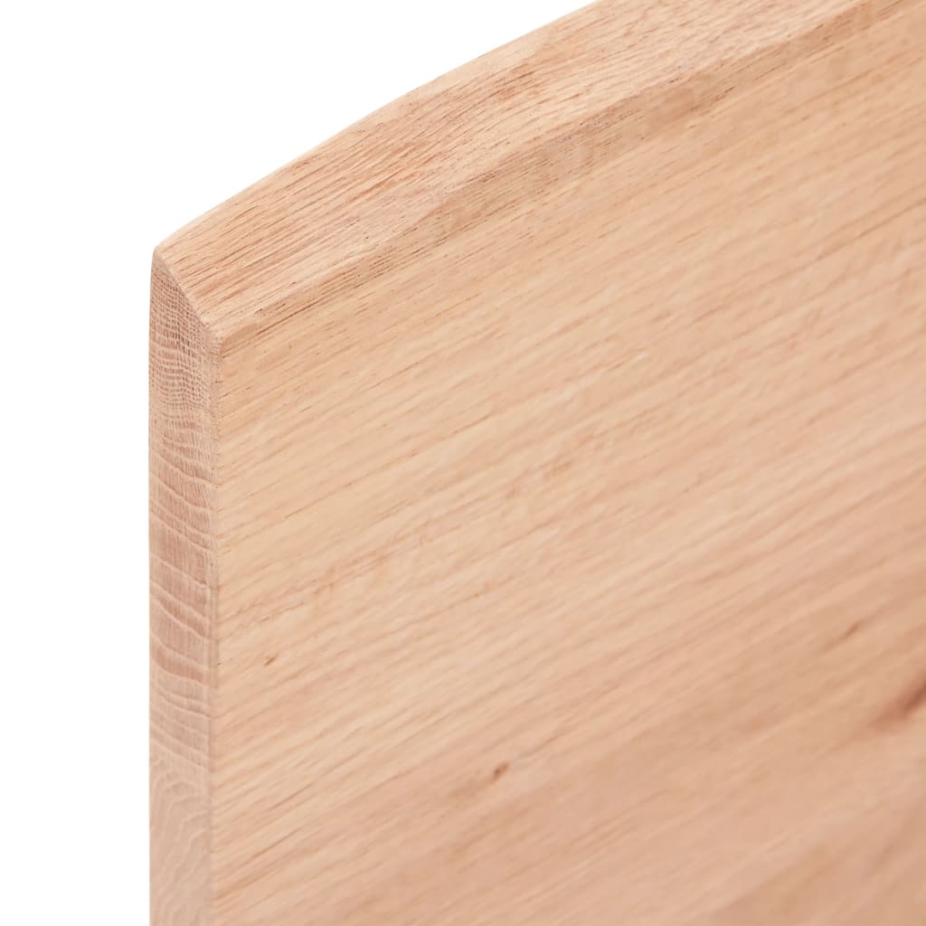 vidaXL Table Top Light Brown 100x50x2 cm Treated Solid Wood Oak