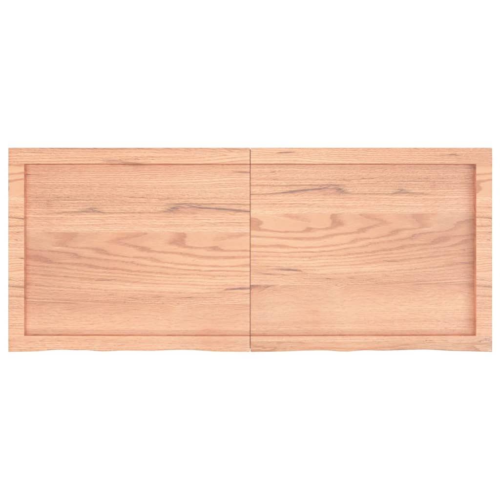 vidaXL Table Top Light Brown 120x50x(2-6) cm Treated Solid Wood Oak