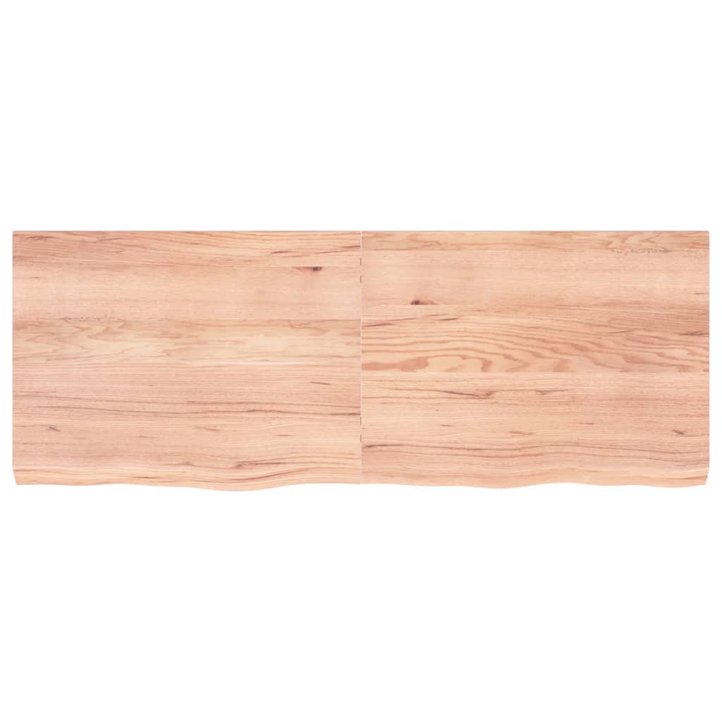 vidaXL Table Top Light Brown 160x60x(2-6) cm Treated Solid Wood Oak