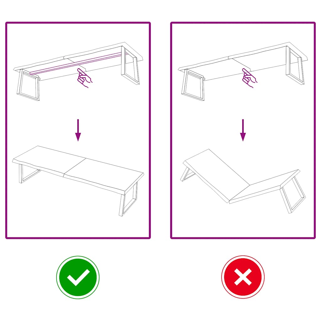 vidaXL Table Top Dark Brown 180x60x(2-4) cm Treated Solid Wood Oak