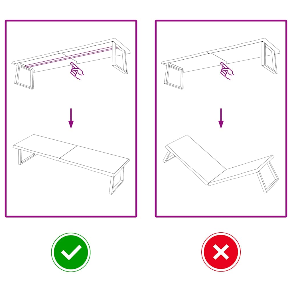 vidaXL Table Top Dark Brown 200x50x(2-4) cm Treated Solid Wood Oak