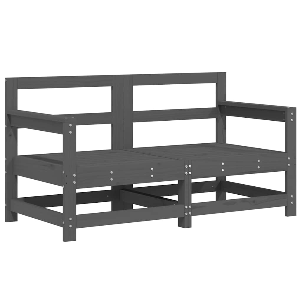 Garden Lounge Set | Grey | Pine wood | Large | Modular