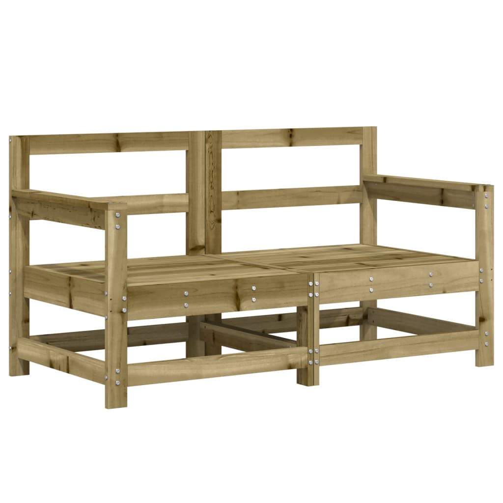 Garden Lounge Set | Natural Wood | Pine Wood, Plywood | Large | Modular