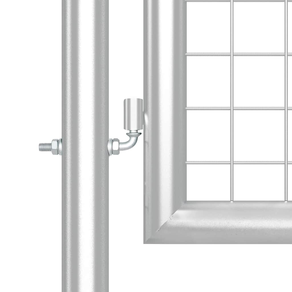 Mesh Garden Gate Silver 500x125 cm Galvanised Steel