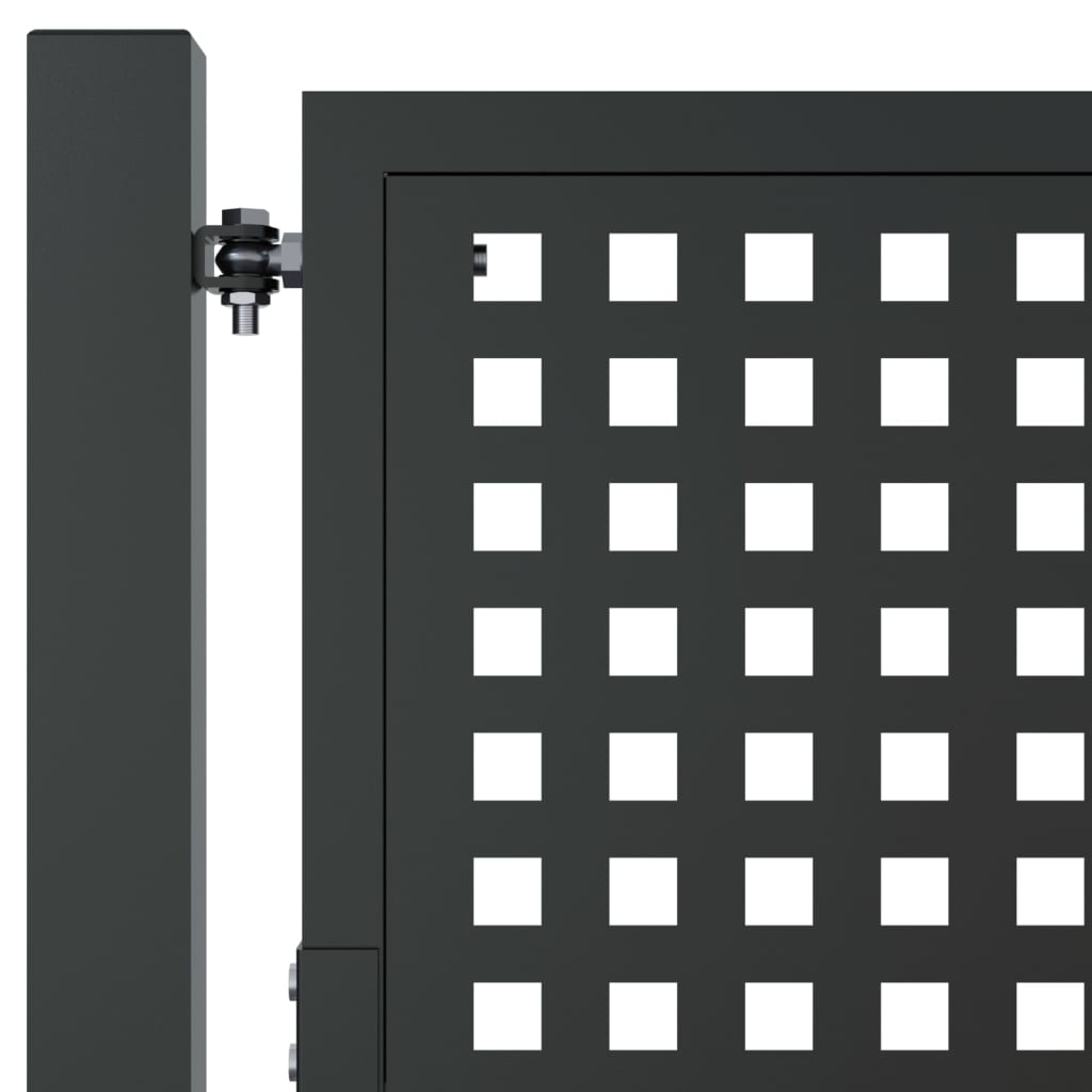 vidaXL Garden Gate Anthracite 105x125 cm Steel