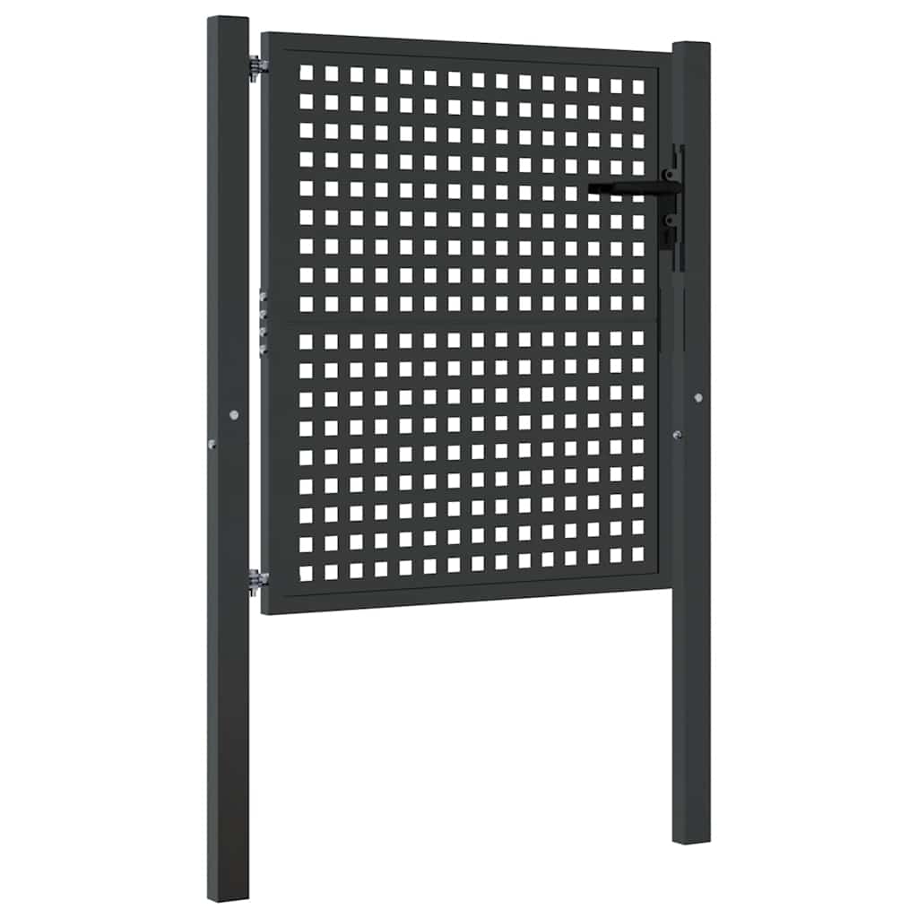 Garden Gate Anthracite 100x100 cm Steel