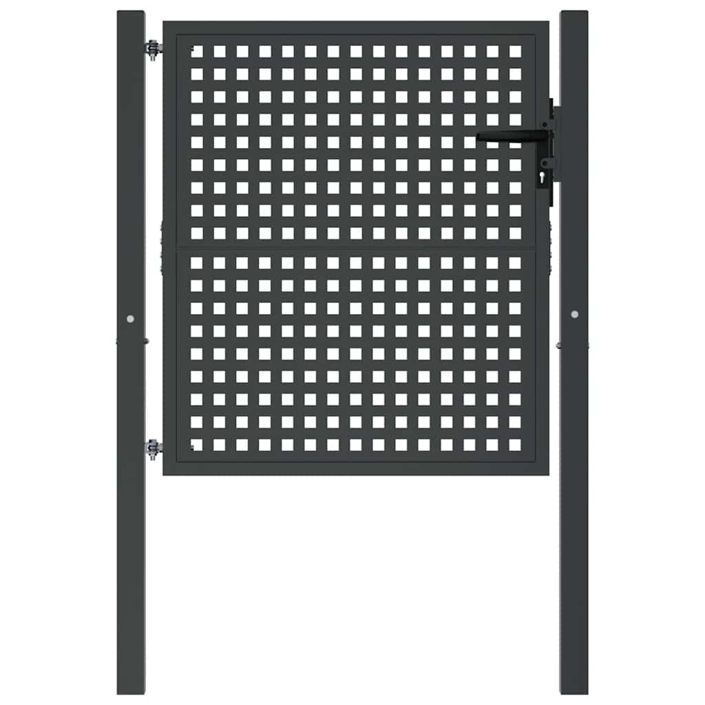 Garden Gate Anthracite 100x100 cm Steel