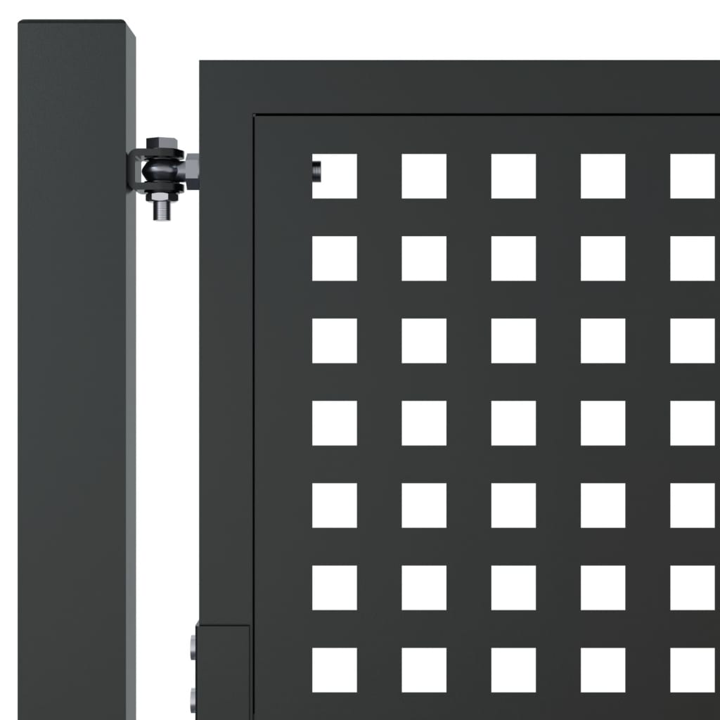 vidaXL Garden Gate Anthracite 105x150 cm Steel