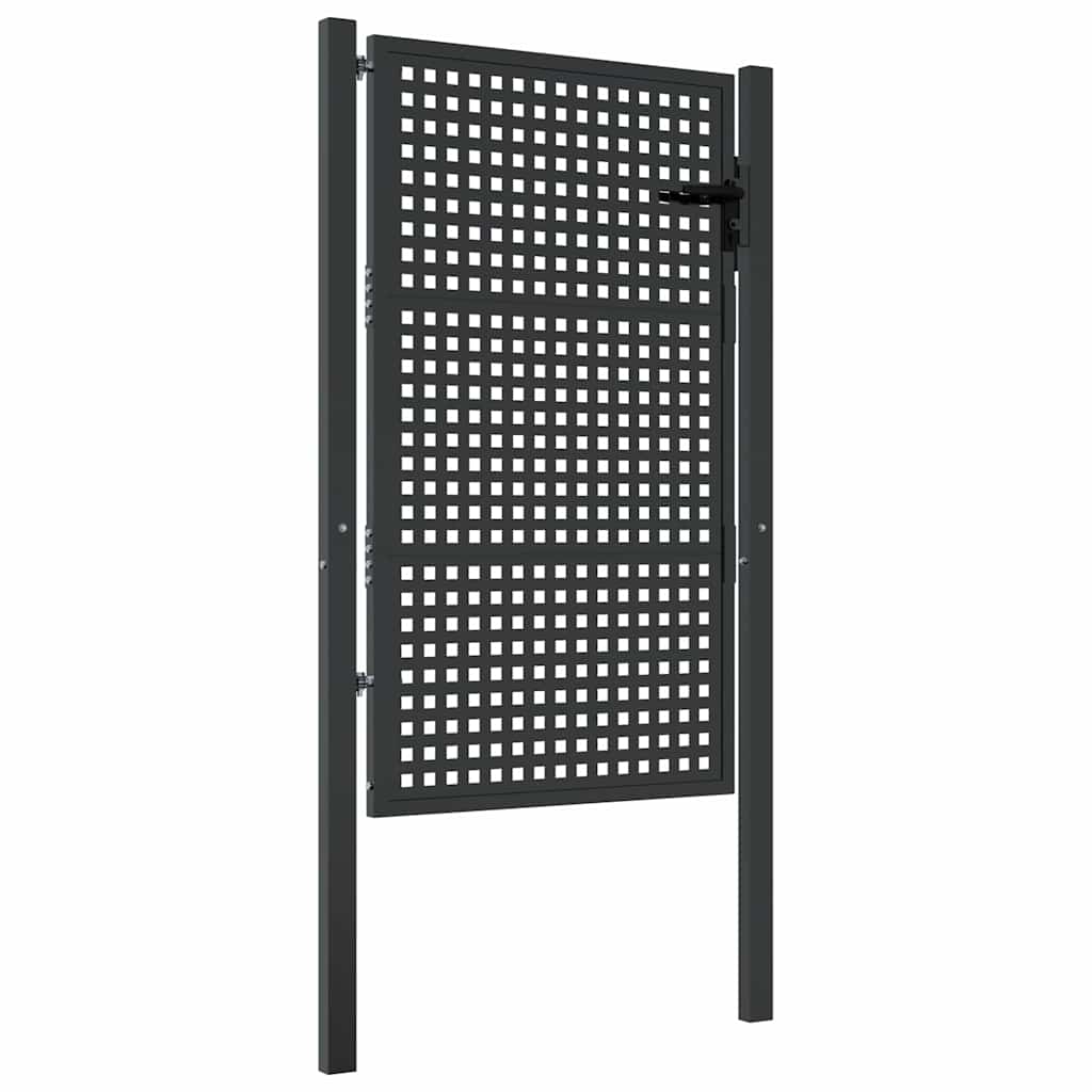 Garden Gate Anthracite 100x125 cm Steel