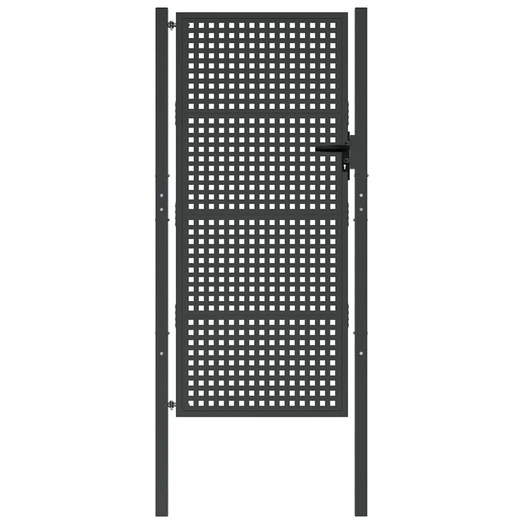 Garden Gate Anthracite 100x175 cm Steel