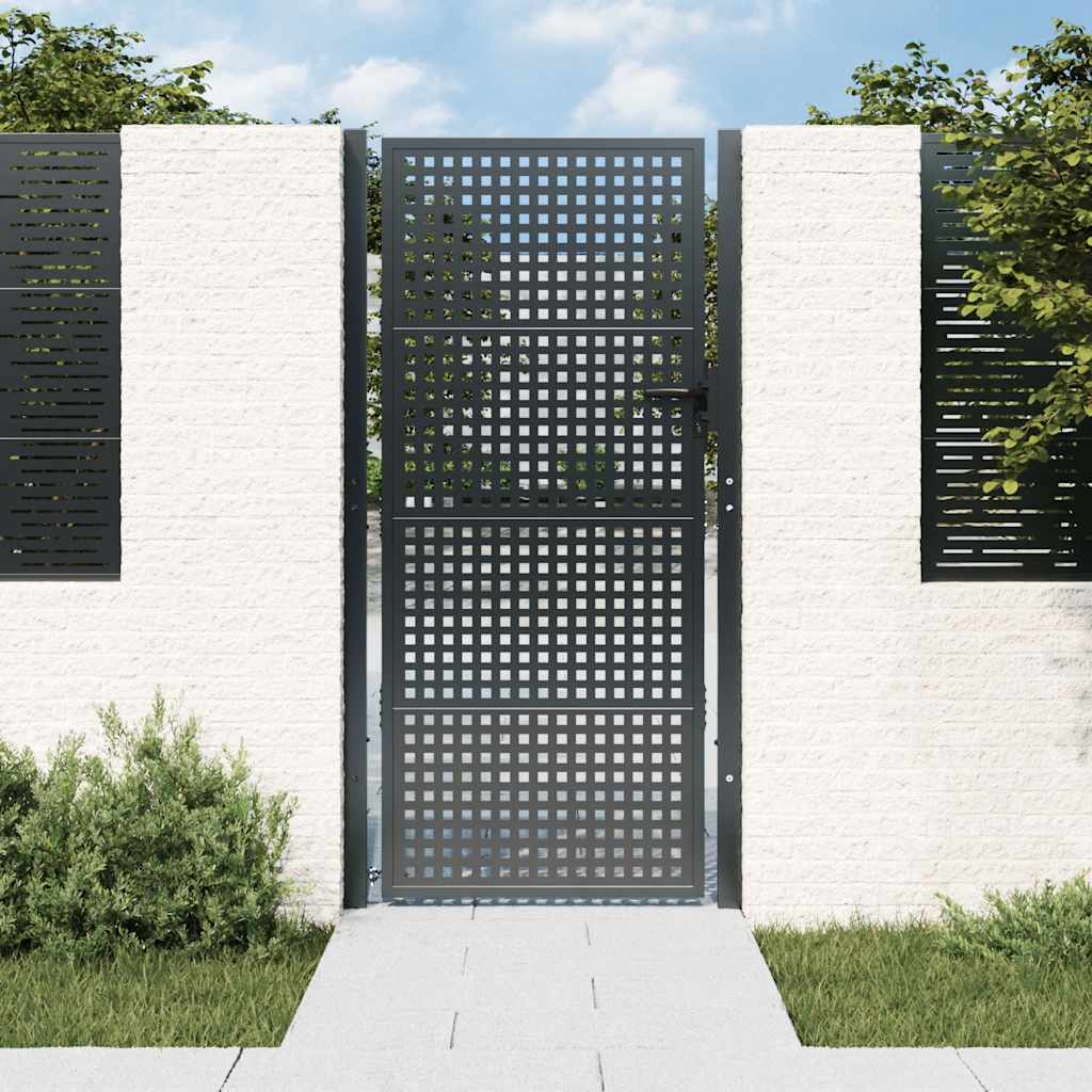 Garden Gate Anthracite 100x175 cm Steel