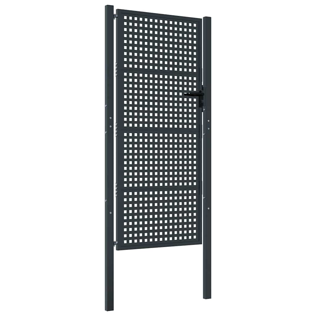 Garden Gate Anthracite 100x200 cm Steel