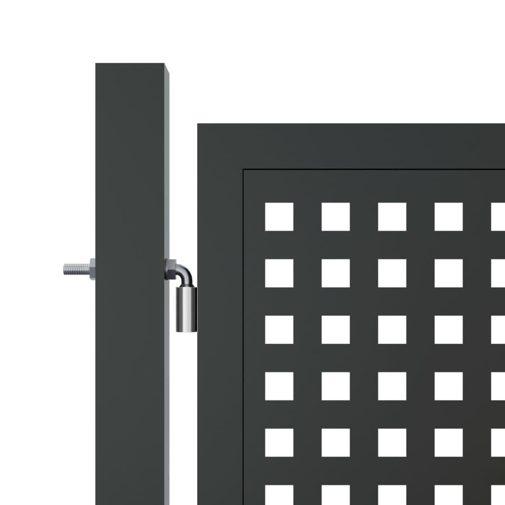 vidaXL Garden Gate Anthracite 300x125 cm Steel