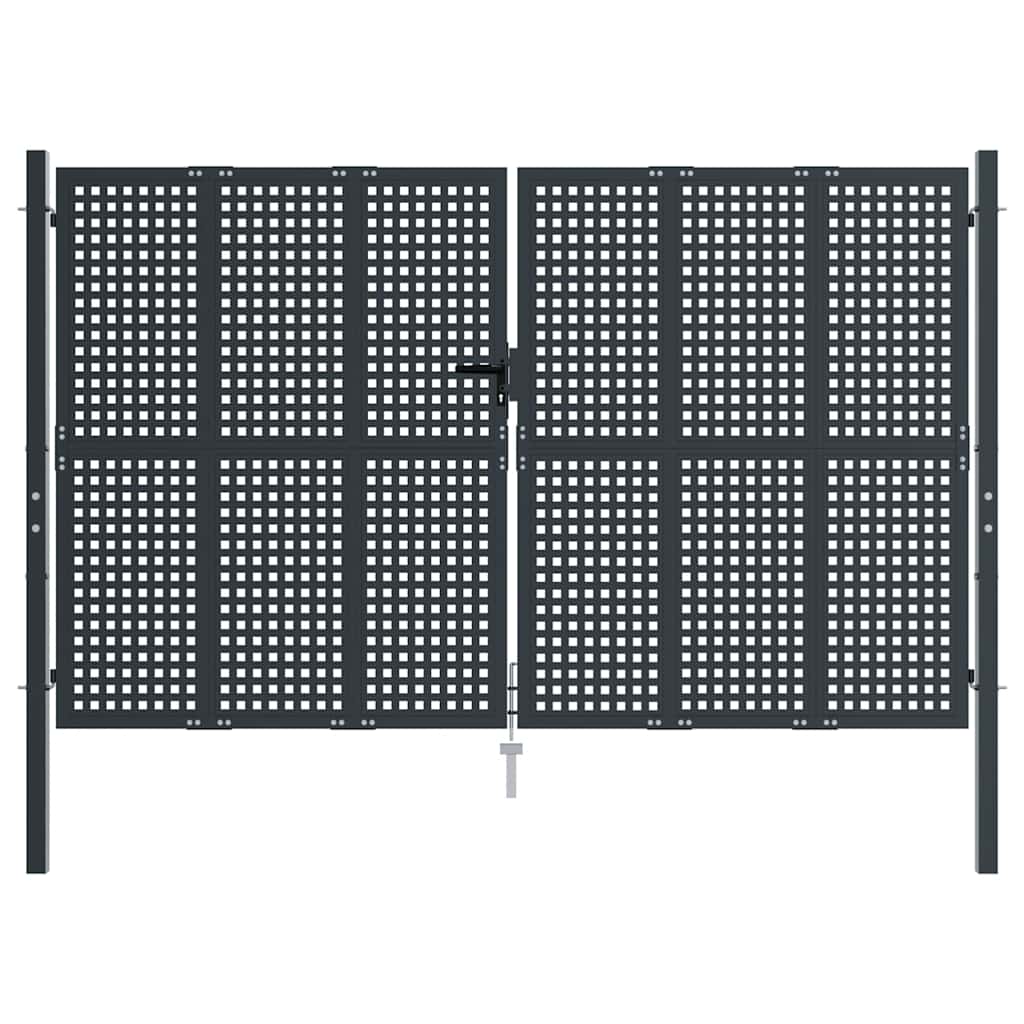 Garden Gate Anthracite 300x200 cm Steel