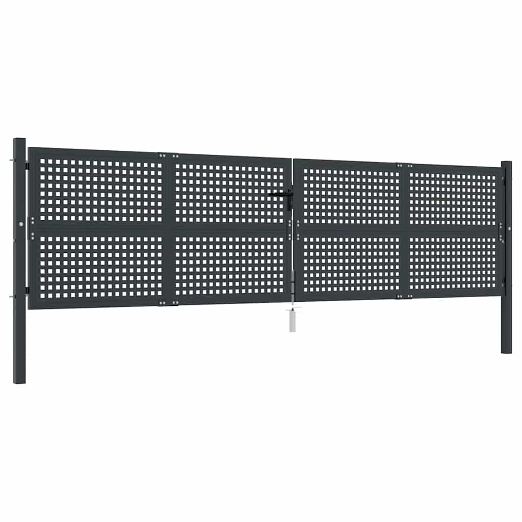 Garden Gate Anthracite 400x75 cm Steel