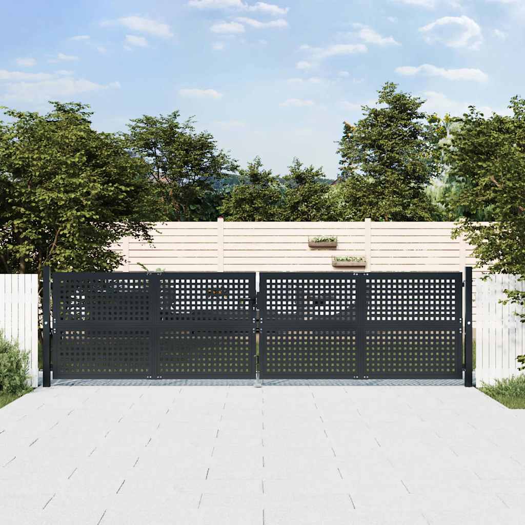 Garden Gate Anthracite 400x75 cm Steel