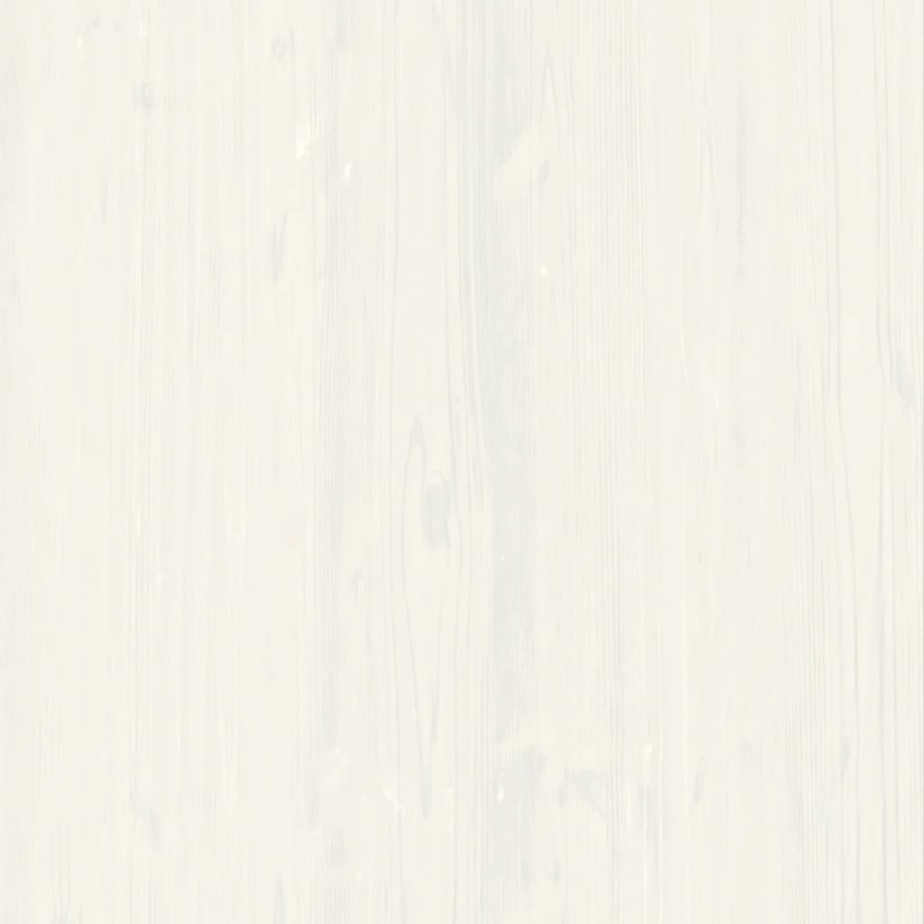 Chest of Drawers VIGO White 80x40x76 cm Solid Wood Pine