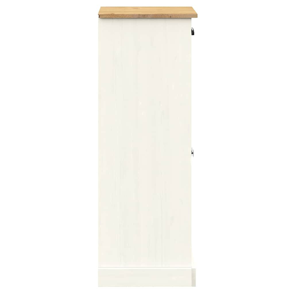 Shoe Cabinet VIGO White 60x35x96 cm Solid Wood Pine