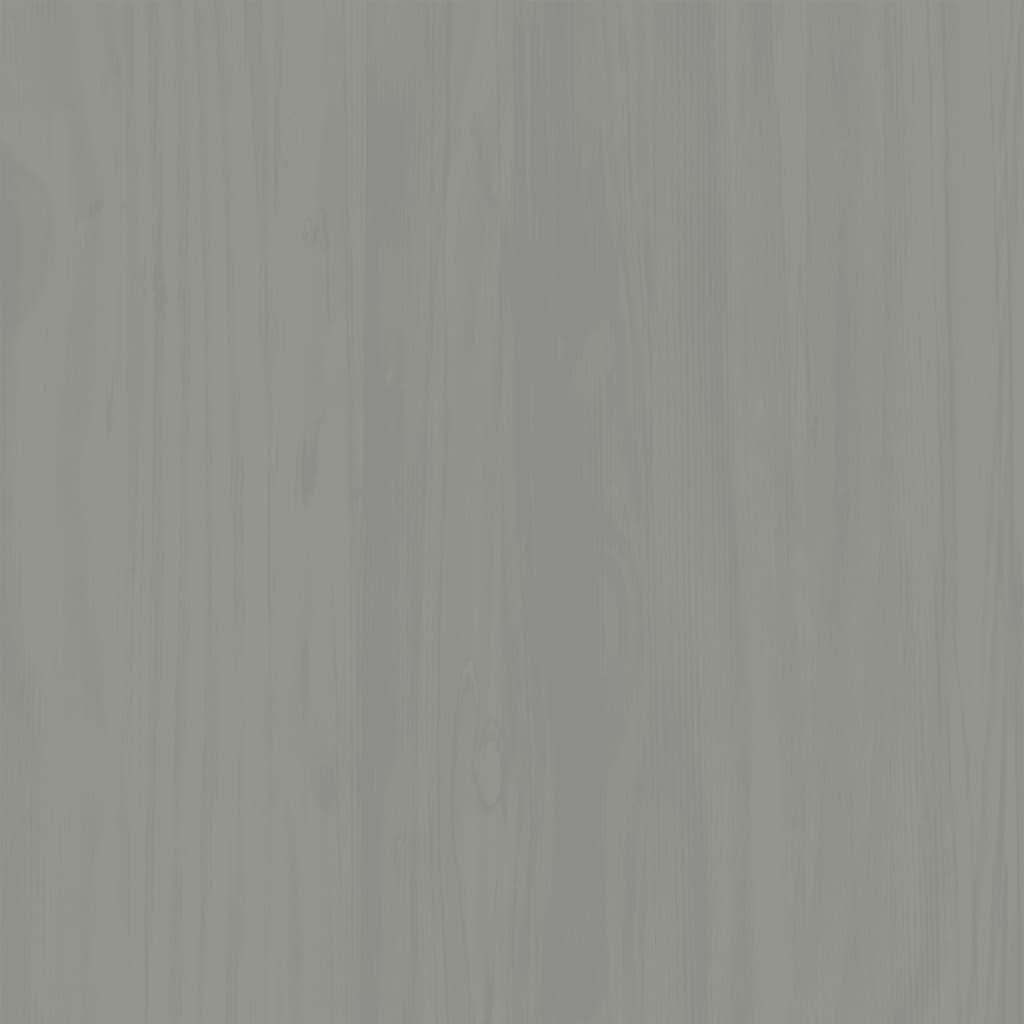 Shoe Cabinet "VIGO" Grey 60x35x96 cm Solid Wood Pine
