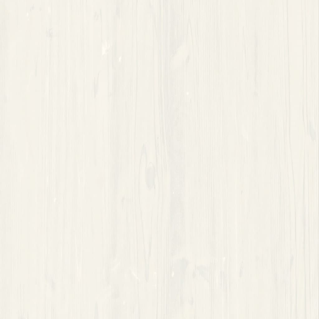 Glass Display Cabinet VIGO White 85x35x170 cm Solid Wood Pine