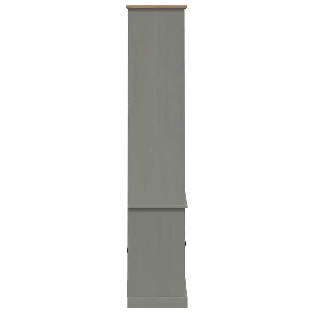 Bookcase VIGO Grey 85x35x170 cm Solid Wood Pine