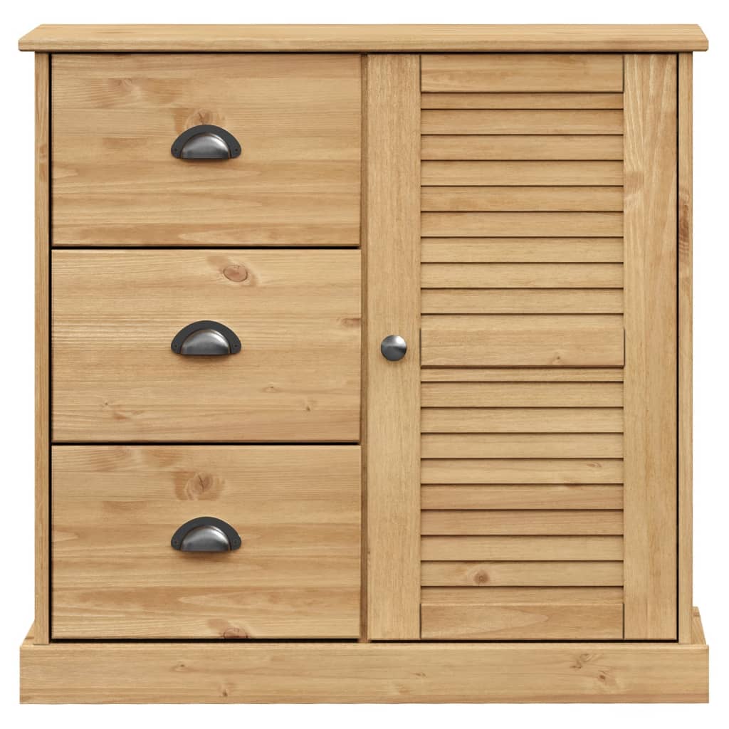 vidaXL Sideboard with Drawers VIGO 78x40x75 cm Solid Wood Pine